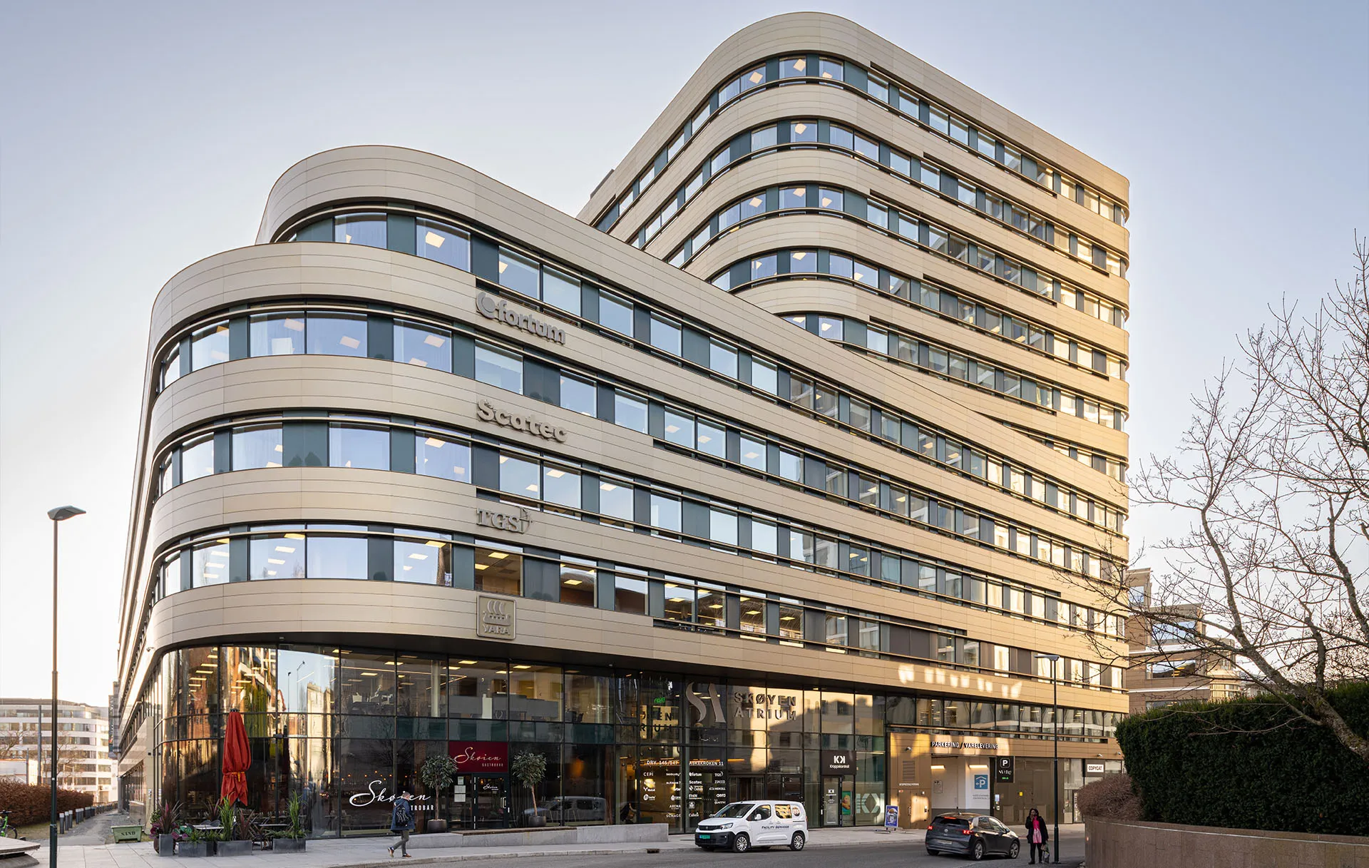 Fasade - Skøyen atrium